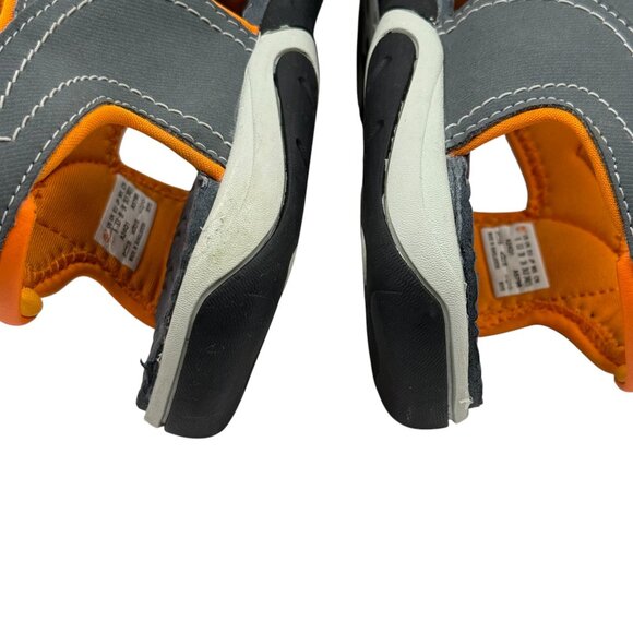 Timberland Youth Sandals Gray Orange A24Q1 Adjustable Straps Sz 6‎ (W 7.5-8) - Picture 11 of 11